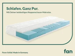 fan Kaltschaummatratze »fan 7-Zonen-Kaltschaummatratze mit Noppenschaumauflage« 23 cm hoch 1-tlg., 1 Stk. tlg. Matratze 90x200, 140x200 & weitere Größen, mit Schulterentlastungzone