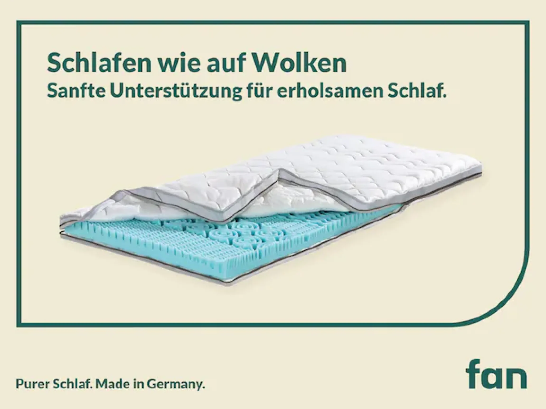 fan Topper »XXL Soft Plus, Premium Topper 90x200 cm,180x200 cm & weitere Größen« Matratze, Boxspringbett, Hausstauballergiker geeignet, ergonomisch