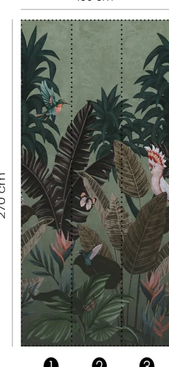 Fashion for walls Fototapete »Tropical Twilight« floral glatt Phthalate frei