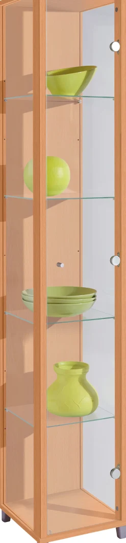 fif möbel Vitrine »OPTIMA Höhe ca. 172 cm« Standvitrine/Glasvitrine 1x Glastür,perfekt für Sammler,Sammlervitrine