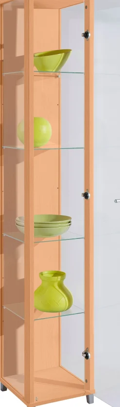 fif möbel Vitrine »OPTIMA Höhe ca. 172 cm« Standvitrine/Glasvitrine 1x Glastür,perfekt für Sammler,Sammlervitrine