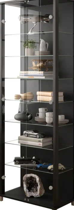 fif möbel Vitrine »Optima« Standvitrine, 2 Glastüren, 7 Böden, vielseitig, perfekt für Sammler