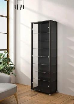 fif möbel Vitrine »Optima« Standvitrine, 2 Glastüren, 7 Böden, vielseitig, perfekt für Sammler