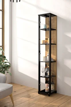 fif möbel Vitrine »OPTIMA« Standvitrine, Vitrinenschrank, Glasvitrine, Sammlervitrine