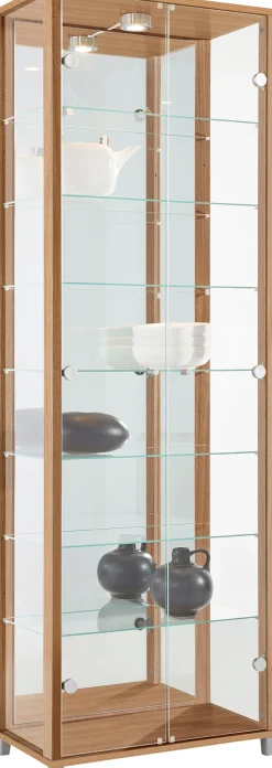 fif möbel Vitrine »OPTIMA« Standvitrine/Glasvitrine 2x Glastür,perfekt für Sammler,Sammlervitrine