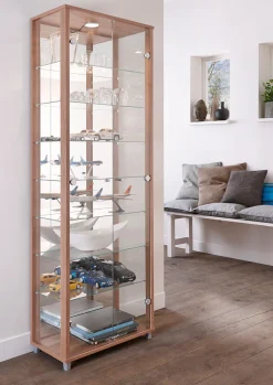 fif möbel Vitrine »OPTIMA« Standvitrine/Glasvitrine 2x Glastür,perfekt für Sammler,Sammlervitrine