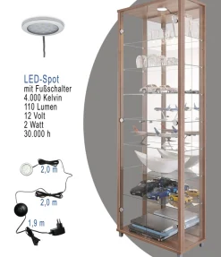 fif möbel Vitrine »OPTIMA« Standvitrine/Glasvitrine 2x Glastür,perfekt für Sammler,Sammlervitrine