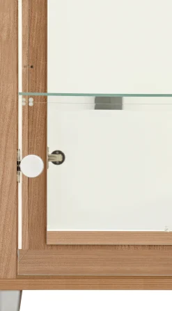 fif möbel Vitrine »OPTIMA« Standvitrine/Glasvitrine 2x Glastür,perfekt für Sammler,Sammlervitrine