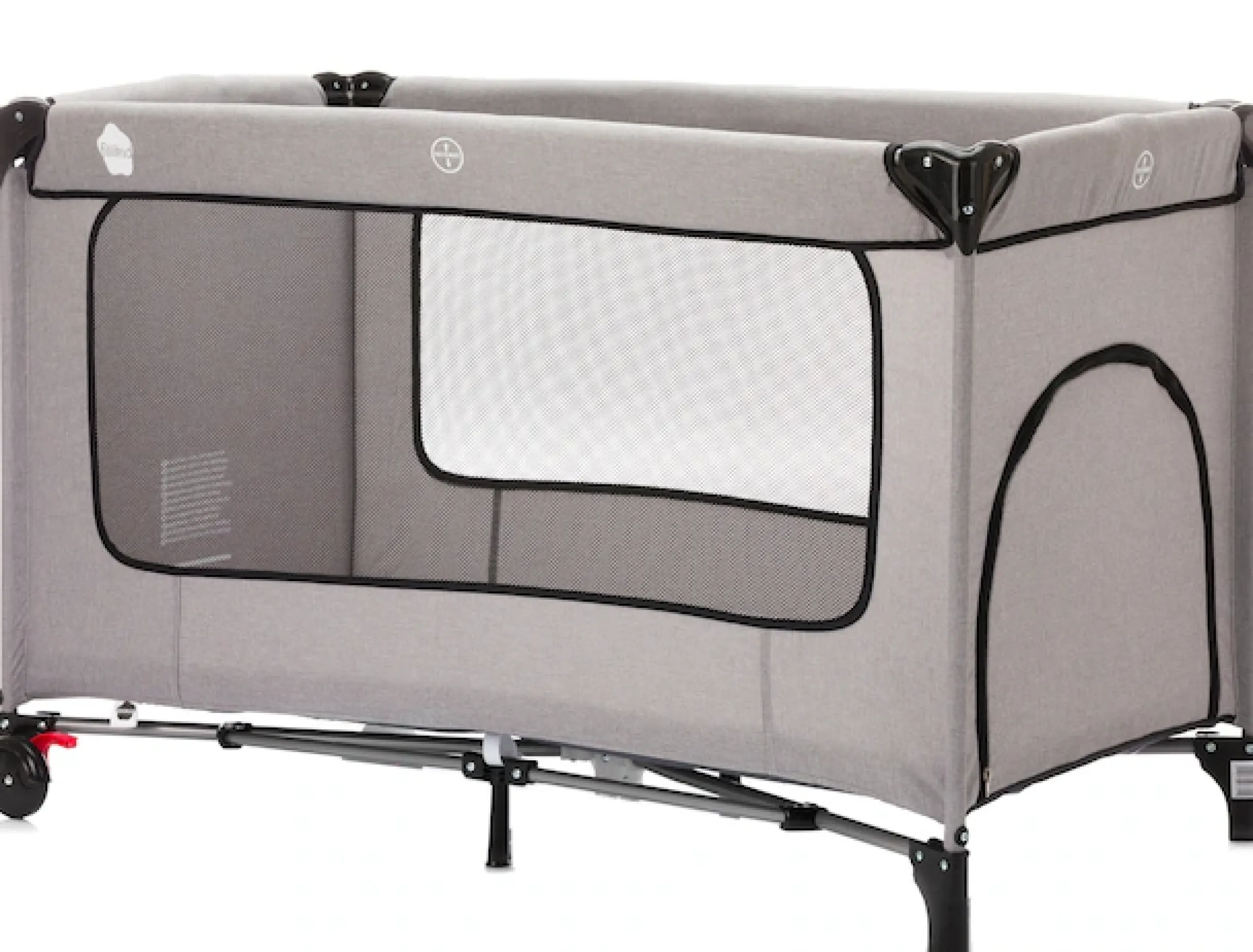 Fillikid Baby-Reisebett »Reisebett mit Komfortmatratze, hellgrau melange« inkl. Transporttasche