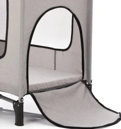 Fillikid Baby-Reisebett »Reisebett mit Komfortmatratze, hellgrau melange« inkl. Transporttasche