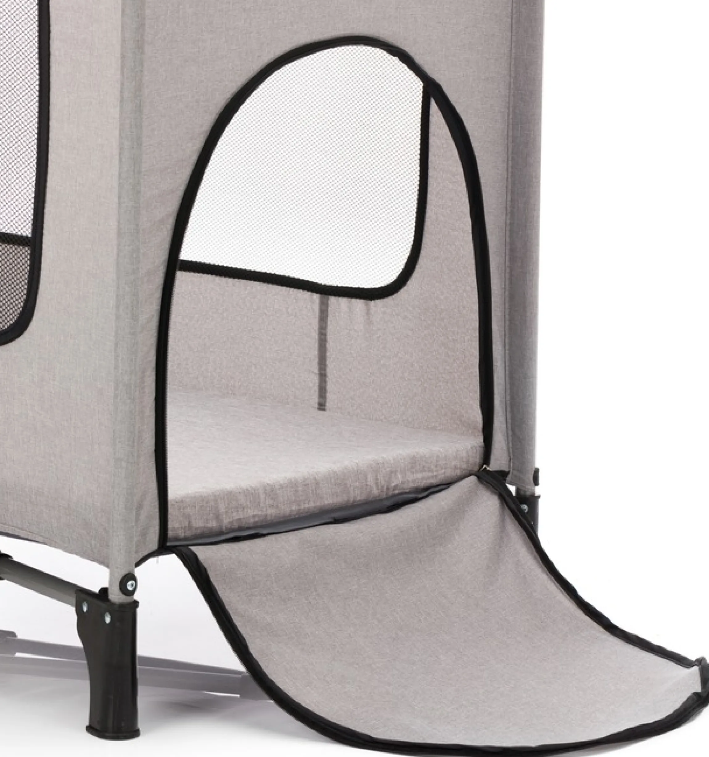 Fillikid Baby-Reisebett »Reisebett mit Komfortmatratze, hellgrau melange« inkl. Transporttasche