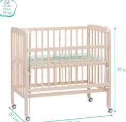 Fillikid Beistellbett »Nino« inkl. Matratze; Made in Europe