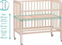 Fillikid Beistellbett »Nino« inkl. Matratze; Made in Europe