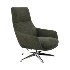 FLEXLUX Drehsessel »Marinella, Relaxsessel, Entspannung mit Premium-Komfort« Drehbar, Mit Liegefunktion, Robuster Aluminiumfuß, Brescia Stoff