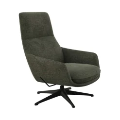 FLEXLUX Drehsessel »Marinella, Relaxsessel, Entspannung mit Premium-Komfort« Drehbar, Mit Liegefunktion, Robustes Schwarzer fuß, Brescia Stoff