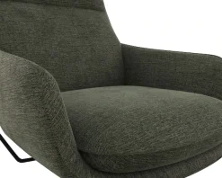 FLEXLUX Drehsessel »Marinella, Relaxsessel, Entspannung mit Premium-Komfort« Drehbar, Mit Liegefunktion, Robustes Schwarzer fuß, Brescia Stoff