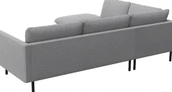 FLEXLUX Ecksofa »Bolzano Designsofa, bequem durch Kaltschaum im Sitz, L-Form« lose Sitz -& Rückenkissen, hohe Füße