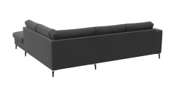 FLEXLUX Ecksofa »Fiore, bequem und komfortabel, zeitlos, L-Form« breite Armlehnen, Füße Alu/schwarz, B/T 241/225 cm, Kaltschaum im Sitz