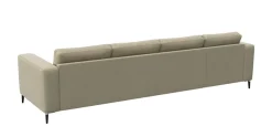 FLEXLUX Ecksofa »Fiore, L-Form« breite Armlehnen, Kaltschaum, Füße Alu+schwarz