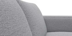 FLEXLUX Ecksofa »Fiore, L-Form« breite Armlehnen, Füße alufarben, B/T 241/225 cm, Kaltschaum im Sitz