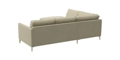FLEXLUX Ecksofa »Fiore, L-Form, super bequem durch Kaltschaum im Sitz« schmale Armlehnen, Füße Alu/Eiche, B/T 234/225 cm