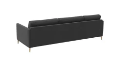 FLEXLUX Ecksofa »Fiore, super Sitzkomfort durch Kaltschaum im Sitz, L-Form« schmale Armlehnen, Füße Alu+ Eiche