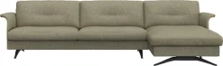 FLEXLUX Ecksofa »Glow, super bequem durch hochwertigem Sitzaufbau mit Federkern, L-Form« Modernes skandinavisches Design