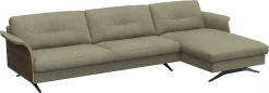 FLEXLUX Ecksofa »Glow, super bequem durch hochwertigem Sitzaufbau mit Federkern, L-Form« Modernes skandinavisches Design