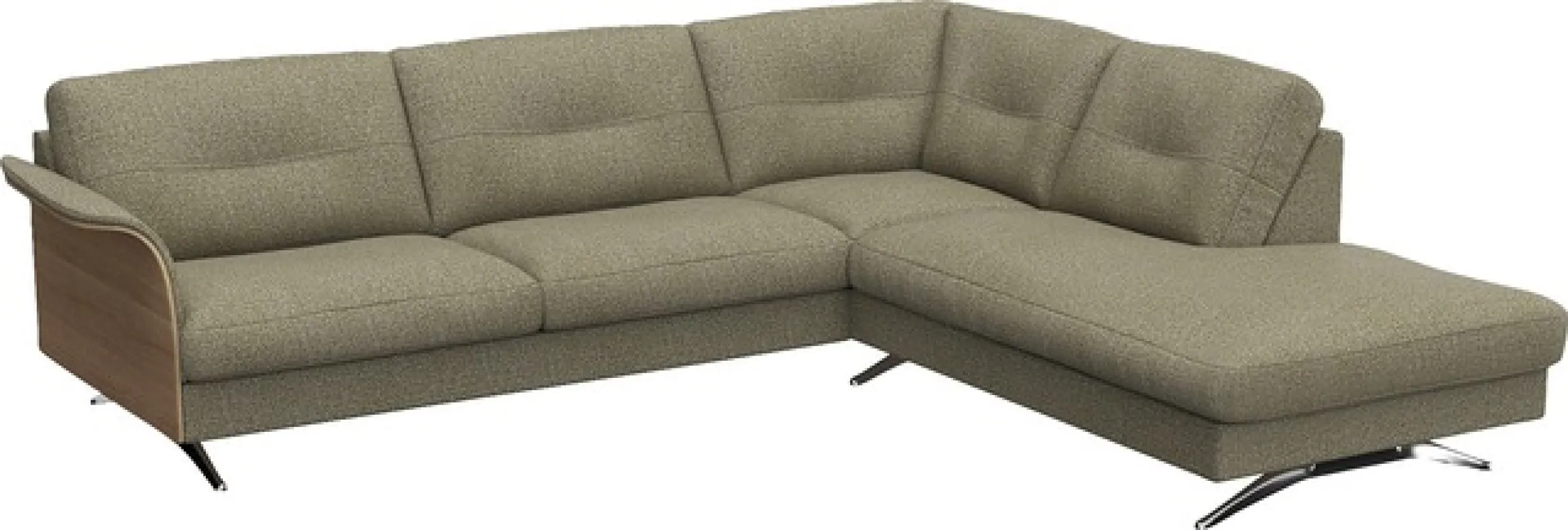 FLEXLUX Ecksofa »Glow, super bequem durch hochwertigem Sitzaufbau mit Federkern, L-Form« Skandinavisches Design, In hochwertiger Verarbeitung