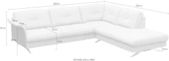 FLEXLUX Ecksofa »Glow, super bequem durch hochwertigem Sitzaufbau mit Federkern, L-Form« Skandinavisches Design, In hochwertiger Verarbeitung