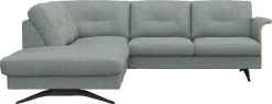 FLEXLUX Ecksofa »Glow, super bequem durch hochwertigem Sitzaufbau mit Federkern, L-Form« Modernes skandinavisches Design