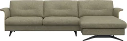 FLEXLUX Ecksofa »Glow, super bequem durch hochwertigem Sitzaufbau mit Federkern, L-Form« Modernes skandinavisches Design