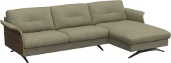 FLEXLUX Ecksofa »Glow, super bequem durch hochwertigem Sitzaufbau mit Federkern, L-Form« Modernes skandinavisches Design