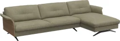 FLEXLUX Ecksofa »Glow, super bequem durch hochwertigem Sitzaufbau mit Federkern, L-Form« Modernes skandinavisches Design