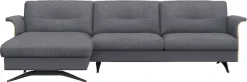 FLEXLUX Ecksofa »Glow, super bequem durch hochwertigem Sitzaufbau mit Federkern, L-Form« Modernes skandinavisches Design