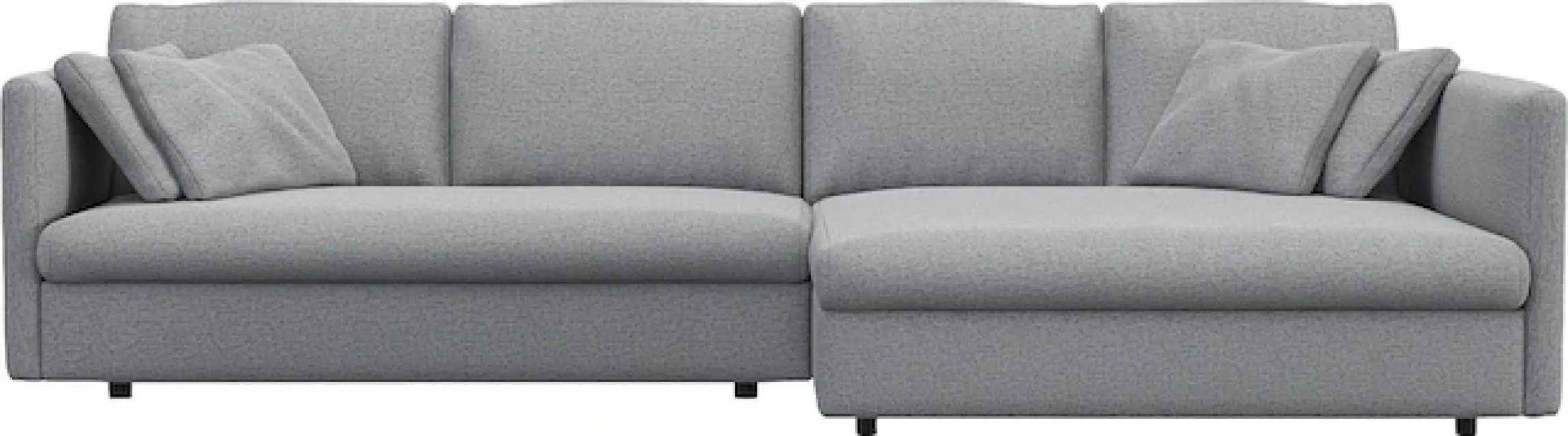 FLEXLUX Ecksofa »Lovane« Weich & anschmiegsam, große Sitztiefe auf Kaltschaum, Dekokissen inkl.