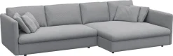 FLEXLUX Ecksofa »Lovane« Weich & anschmiegsam, große Sitztiefe auf Kaltschaum, Dekokissen inkl.
