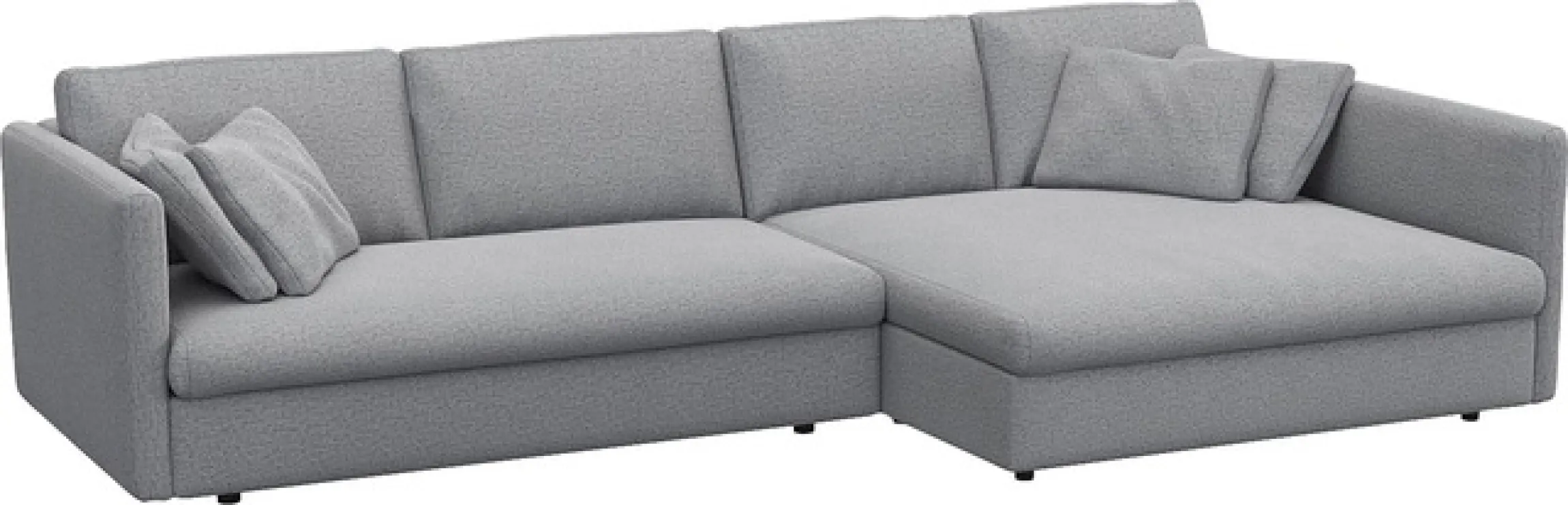 FLEXLUX Ecksofa »Lovane« Weich & anschmiegsam, große Sitztiefe auf Kaltschaum, Dekokissen inkl.