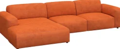 FLEXLUX Ecksofa »Lucera bequem und komfortabel durch hochwertigen Sitzaufbau, L-Form« modern & anschmiegsam, Kaltschaum, Stahl-Wellenunterfederung