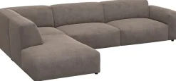 FLEXLUX Ecksofa »Lucera, super bequem durch hochwertigen Sitzaufbau mit Kaltschaum« modern & anschmiegsam, L-Form, Designsofa