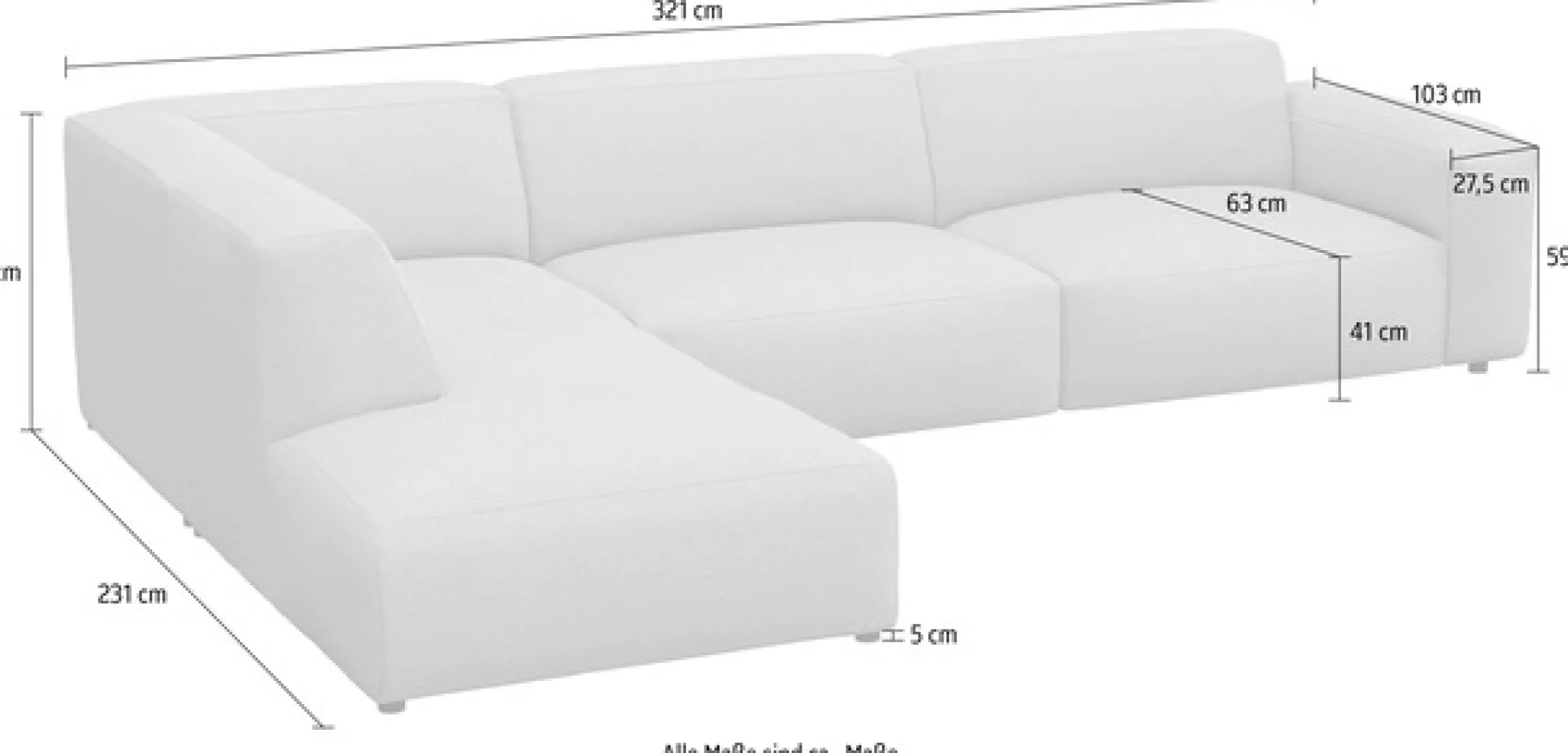 FLEXLUX Ecksofa »Lucera, super bequem durch hochwertigen Sitzaufbau mit Kaltschaum« modern & anschmiegsam, L-Form, Designsofa