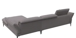 FLEXLUX Ecksofa »Salino, Funktionssofa mit Recamiere, Relaxsofa, Ecksofa« Sofa mit Arm- und Kopfteil-Verstellungen, Kaltschaum & Stahl-Wellen