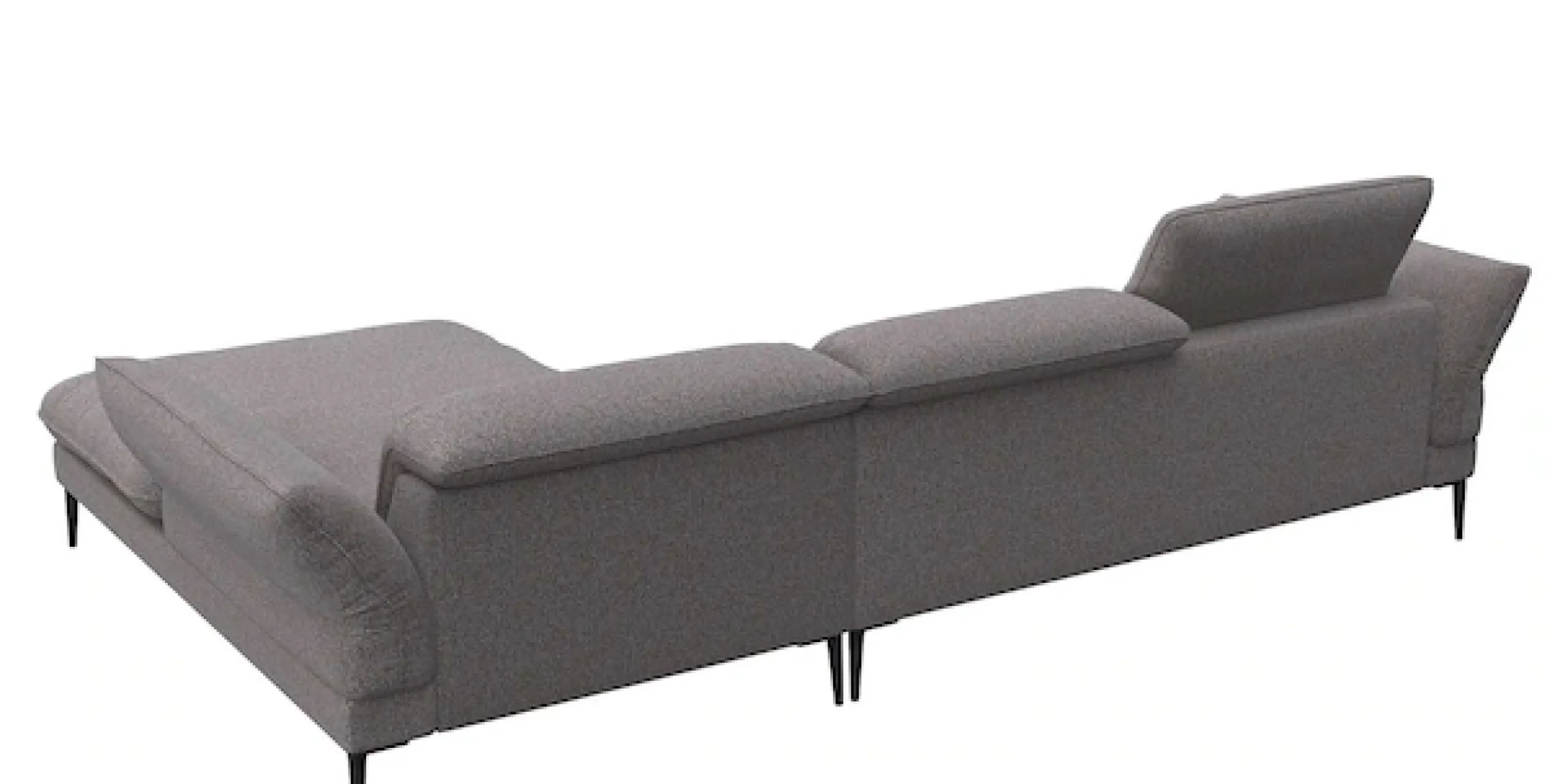 FLEXLUX Ecksofa »Salino, Funktionssofa mit Recamiere, Relaxsofa, Ecksofa« Sofa mit Arm- und Kopfteil-Verstellungen, Kaltschaum & Stahl-Wellen