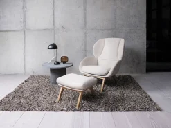 FLEXLUX Ohrensessel »Adria« Stil & Komfort, organische Form, Fuß Eiche