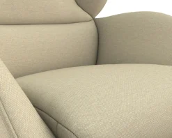 FLEXLUX Ohrensessel »Adria« Stil & Komfort, organische Form, Fuß Eiche