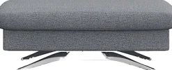 FLEXLUX Pouf »Glow Sitzhocker, Polsterhocker« Hocker mit Stauraum, Fuß Alu