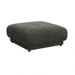 FLEXLUX Pouf »Molino, Fußhocker, Sitzhocker, Polsterhocker« Kaltschaum & Stahl-Wellen, Füsse Schwarz