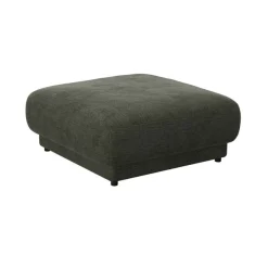 FLEXLUX Pouf »Molino, Fußhocker, Sitzhocker, Polsterhocker« Kaltschaum & Stahl-Wellen, Füsse Schwarz