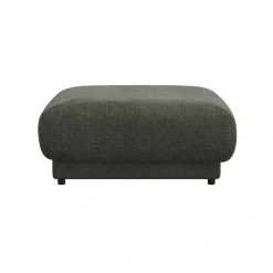 FLEXLUX Pouf »Molino, Fußhocker, Sitzhocker, Polsterhocker« Kaltschaum & Stahl-Wellen, Füsse Schwarz