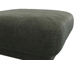 FLEXLUX Pouf »Molino, Fußhocker, Sitzhocker, Polsterhocker« Kaltschaum & Stahl-Wellen, Füsse Schwarz